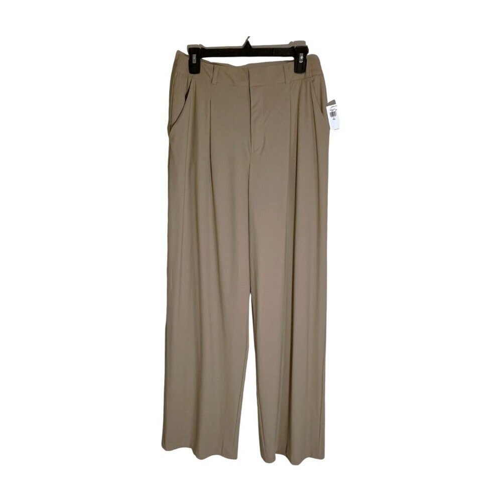 Old Navy SleekTek High Rise Trouser Pants Khaki Tan Medium Tall Go-Dry NWT